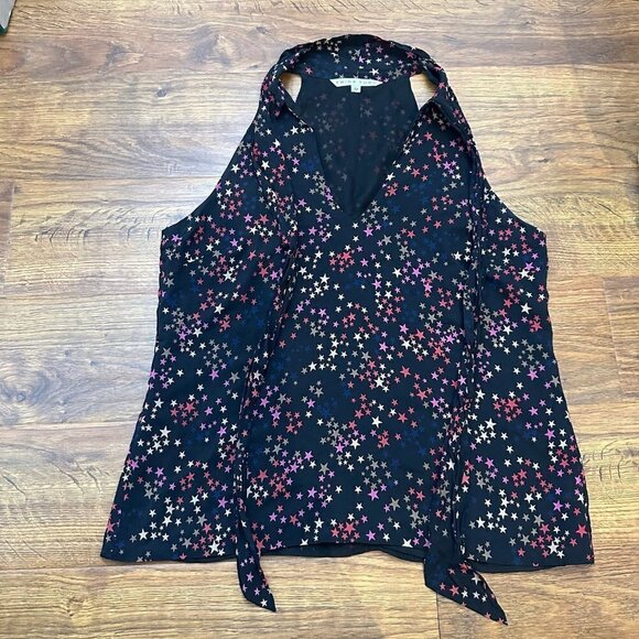 Trina Turk silk star print blouse - Picture 1 of 6